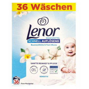 Стиральный порошок Lenor Sensitive, 1,98 кг, 36 ст